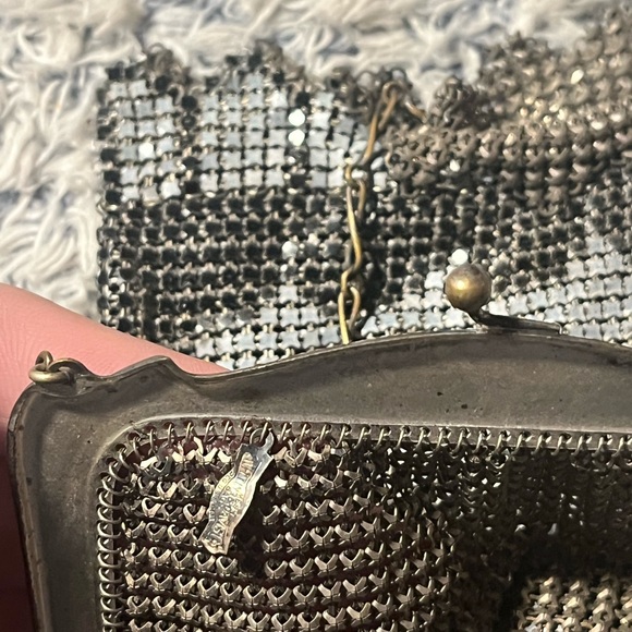 VINTAGE PETITE WHITING & DAVIS  MESH BAGS CHAIN MAIL ART NOUVEAU/ART DECO PURSES - Picture 6 of 8